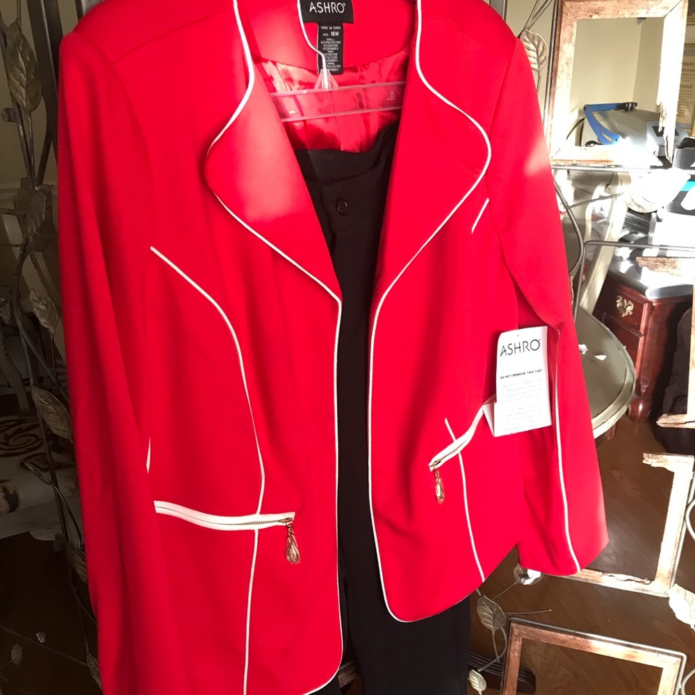 New Ashro 2pc Pants Suit size 16